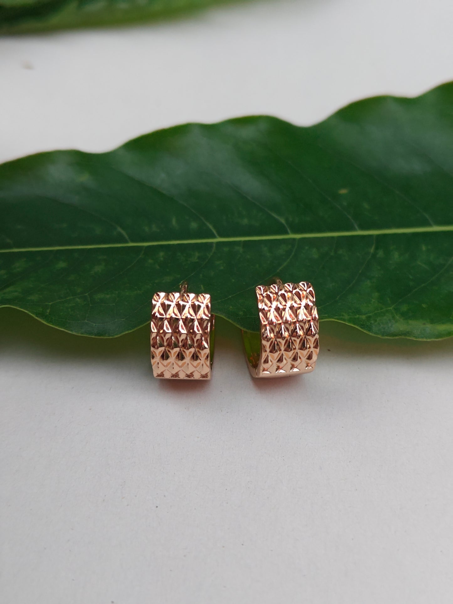 Weave Hoops Rosegold