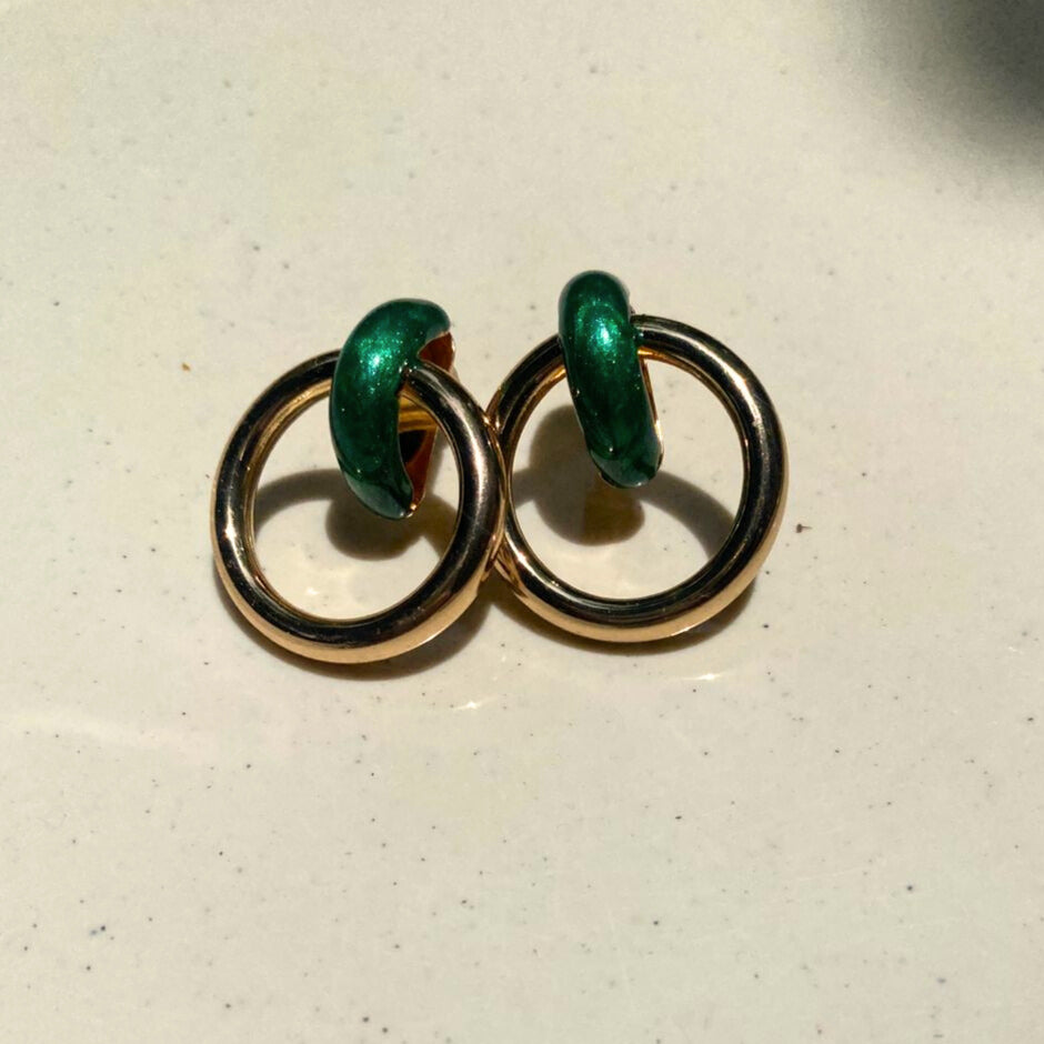 Scarlett Loop Earring - Green