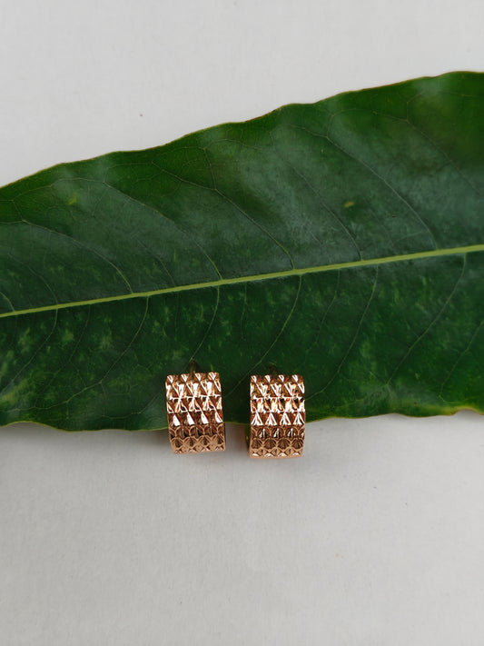 Weave Hoops Rosegold