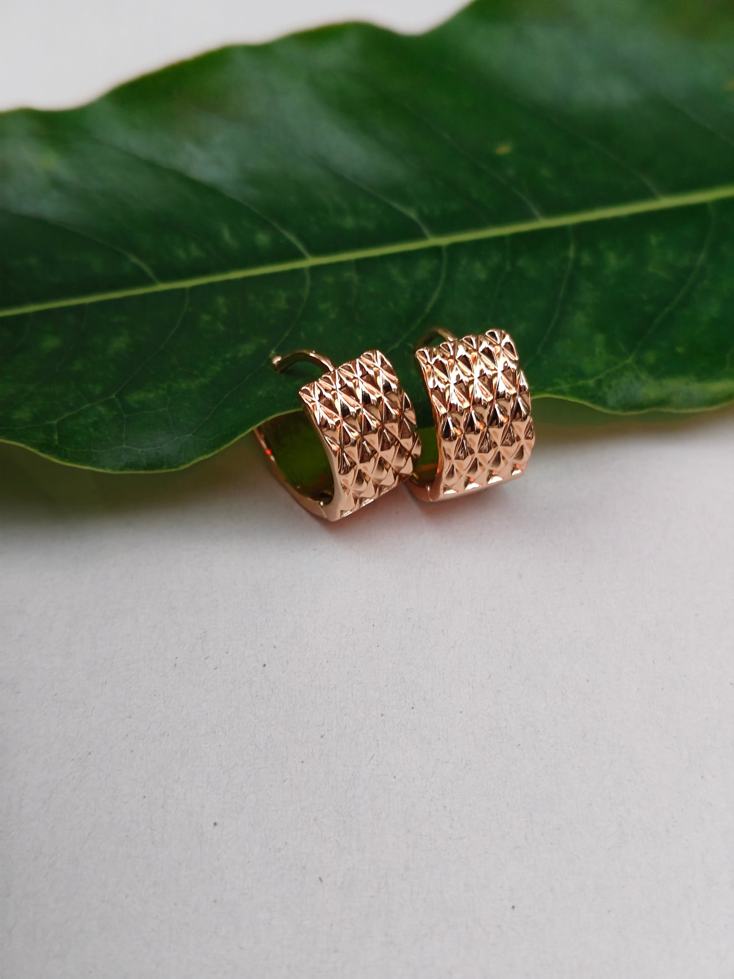 Weave Hoops Rosegold