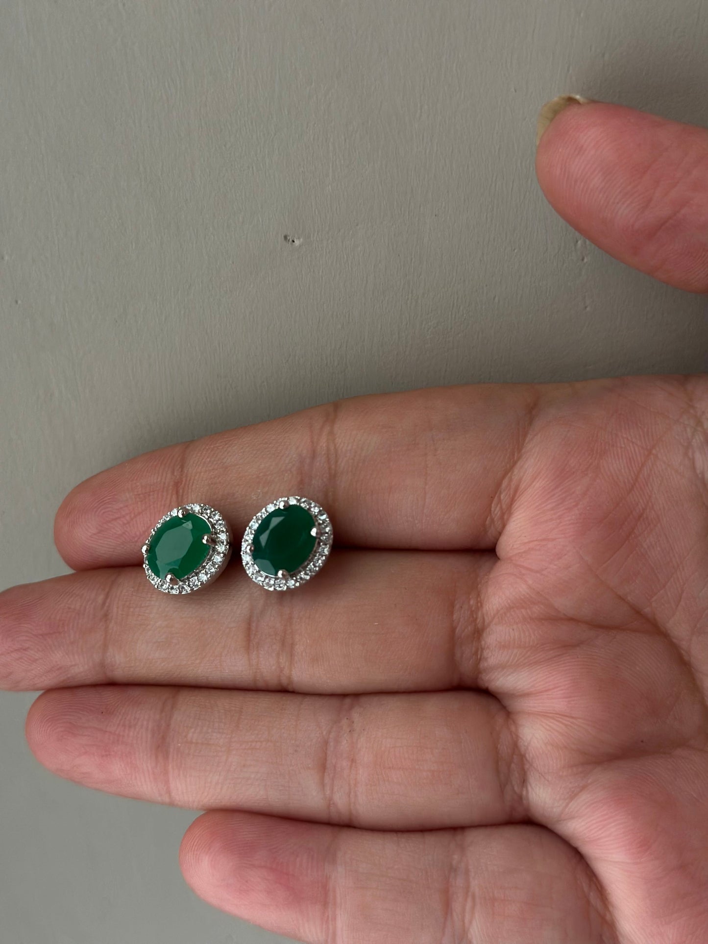 Green Emerald Earrings